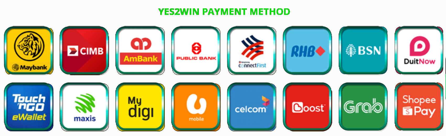 yes2win secure payment methods for malaysian players